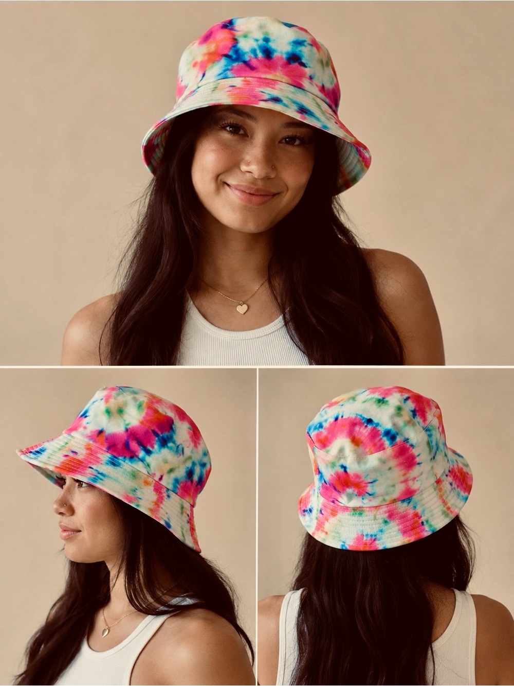 Tie-Dye Bucket Hat - Multicolor